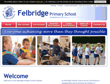 Tablet Screenshot of felbridgeprimary.com